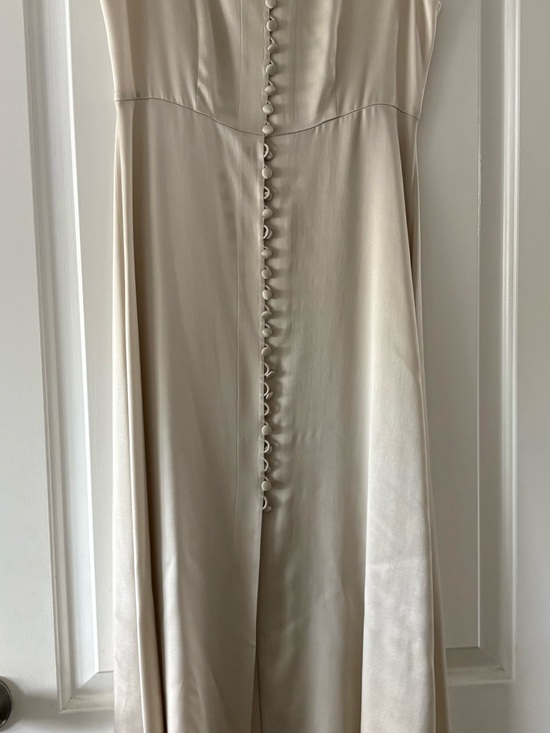 Dkny Dresses & Skirts - DKNY Silk button down dress in Concrete Beige